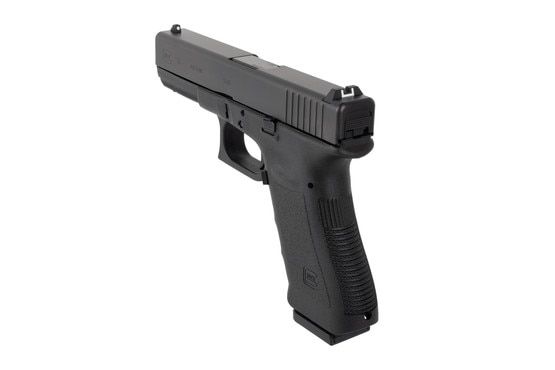 Glock G17 9mm pistol features interchangeable back straps